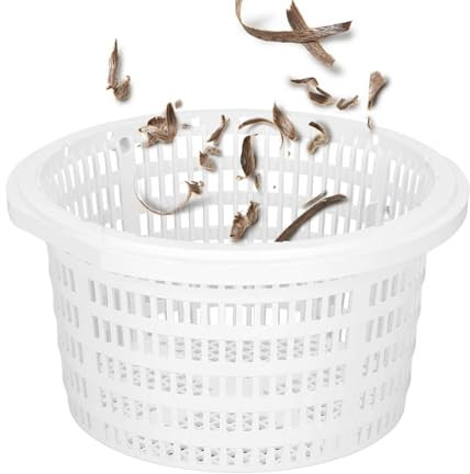 Panier Skimmer Piscine, 19cm Skimmer pour Piscine Panier D'écumoire De Piscine Remplacement du Panier du Filtre La Piscine ABS Filtration Filtre Piscine Pre-Filtre Skimmer Panier Passoire