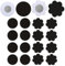 RYHHH Cache Tétons Auto-Adhésif, 10 Paires (Formes Rondes et Fleuries), Jetables Invisibles Mamelon Pasties, Respirants et Légers, Parfaits pour Les Robes, Les Datation, Le Port Quotidien,Noir