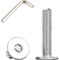 Viti a Testa Piatta M8 X 40 con Esagono Incassato, viti Brugola Testa Bombata con Flangia, Acciaio Inox A2 V2A Viti (15 Pezzi)