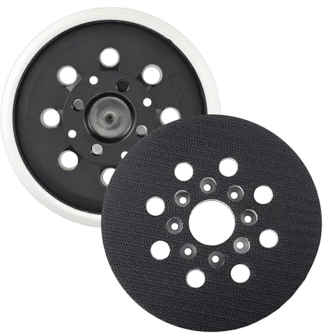 2 Stück 125mm Professional Schleiftelle, 8 Löcher Klett Stützteller Schleifteller Teller für GEX 125-1A und PEX 220 AE, Skil 7402/7490, Schleifplatte Zubehör für Exzenterschleifer