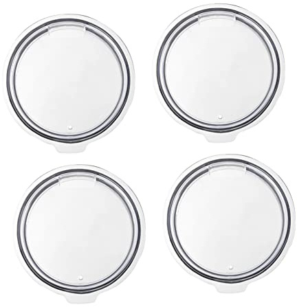 GLEAVI 4pcs Cup Cover for Reusable Cup Replacement Lid Tumbler Lids Airtight Blue Light