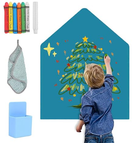 LUPATDY Magnettafel 80x100cm, Magnetwand Groß, Montessori Magnetwand mit Kreiden, Abwischbare Tafel, Magnettafel Selbstklebend für Kinderzimmer Deko, Schule, Büro (Meeresblau)
