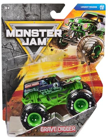 Monster Jam 2026 Official 1:64 Diecast Truck Series 45 Legacy Trucks Grave Digger