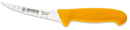 Johannes Giesser Messerfabrik Ausbeinmesser mit Kullenschliff Messer, Grau, 13 cm