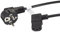 LANBERG CA-C13C-12CC-0018-BK - Cable de Alimentación CEE 7/7 a IEC 320 C13 Acodado 1.8m VDE Negro