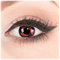 Farbige Kontaktlinsen zu Fasching Karneval Halloween 1 Paar Crazy Fun rote schwarze 'Eternal Kakashi' mit Behälter in Topqualität von 'Glamlens' ohne Stärke