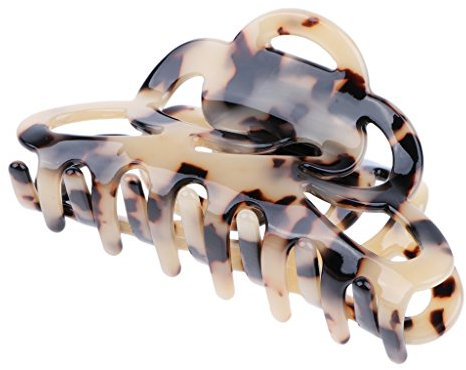 Homyl Frauen groß Haargreifer Leopard Stil Haarkrebs Haarklammer Haarspange Haarzwicker Haarclips Haar Zubehör Haarschmuck - Leopard