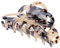 Homyl Frauen groß Haargreifer Leopard Stil Haarkrebs Haarklammer Haarspange Haarzwicker Haarclips Haar Zubehör Haarschmuck - Leopard