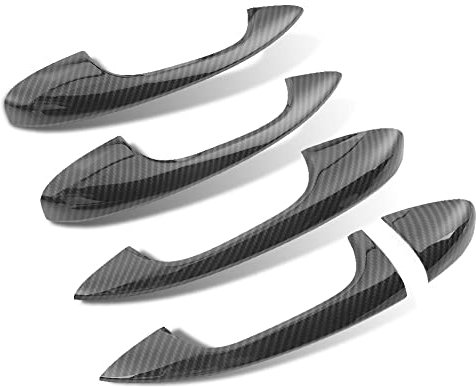 KIMISS Auto Türgriff Abdeckung,Kohlefaser-Stil Türgriffabdeckung Trim für C-Klasse W205 2015-2018;für GLC-Klasse X253 2016-2018(ABS)