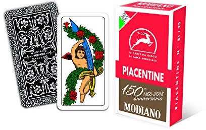 Modiano Rote Piacentine Spielkarten zum 150. Jahrestag