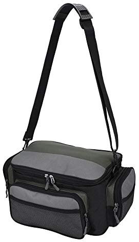VGEBY 1 Angeltasche, Aufbewahrungstasche für das Angeln, Köder, verschleißfest, Tasche mit Zubehör für verstellbaren Gürtel