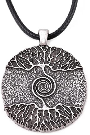 HAQUIL Viking Celtic Wiccan Tree of Life Pendant Necklace, Tree of Life Jewelry Gifts for Men and Women, Zinc, No Gemstone