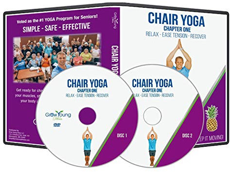 Grow Young Fitness Stuhl Übungen für Senioren – Zwei Disc Stuhl Yoga DVD – Einfach sicher effektiv Stuhl Yoga DVD für ältere Menschen