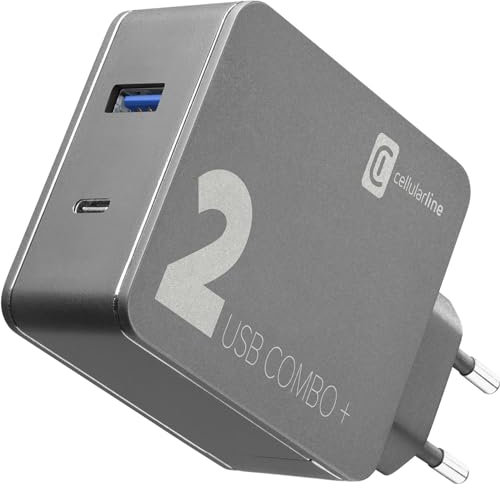 cellularline MULTIPOWER 2 Combo Plus - USB-C Laptop, MacBook, Smartphones