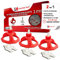 Tile Levelling System spacers 1 mm | 200 Clips + 100 Reusable twisters | 3 – 22 mm Tile Thick | SHAFFER PRO | tiling Tools | Tile Laying aid for Floor Tiles/Wall Tiles Installation | Tiling kit