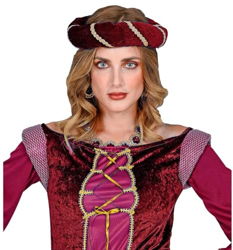 W WIDMANN MILANO Party Fashion - Haarkranz Mittelalter mit Schleier, Burgfräulein, Kopfschmuck, Märchen, Accessoire für Faschingskostüme