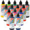 Viva Decor Fabric dye Textilfarbe Set 14 x 90 ml (Komplett) Tie dye, Färbemittel Textilien, Stofffarben Waschfest, Textilfarbe Batikfarben waschmaschinenfest für Kinder und Erwachsene