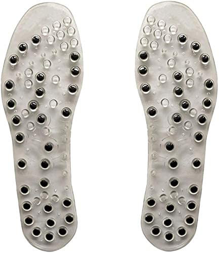Massage Magnetische Einlegesohle Abnehmen mit 56 Magnetmassagebereichen, Fuß Durchblutung-Ermüdung Entlasten für Plattfüße, Plantarfasziitis, Fußschmerz (X(39-40))
