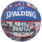 Spalding Unisex – Erwachsene Graffiti Sz6 Ball, Blue/Red, 7