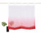 Devola Raffrollo Farbverlauf Vorhang transparent Voile Raffgardinen Modern Rollo mit Kordelzug Küchengardine mit Schlaufen Faltvorhang BxH 100x150cm Rot 1er Pack