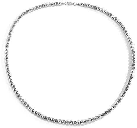 Skcess Gold Beaded Necklaces for Women, Fashion Necklaces for Women Silver Plated Ball Chain Shape Graduation Gift for Women