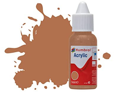 Humbrol Peinture Acrylique NO119 Light Earth Matt, Flacon Compte-Gouttes, 14 ML