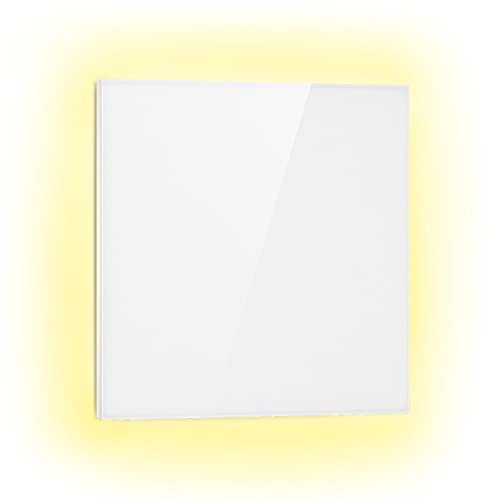 Klarstein Radiateurs Chauffage Radiant Electrique IP44, Chauffage salle de bain infrarouge Intelligent WiFi et App, Radiateur Electrique Mural 500W, Heater avec Détection Fenêtre Ouverte, Thermostat