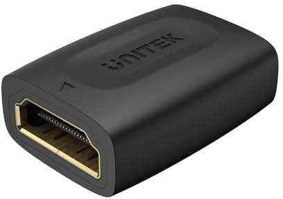 Unitek HDMI - HDMI Anschluss 4K@60Hz bis zu 30 m - Buchse zu Buchse Extender Adapter Anschluss - Hochwertige Audio- und Videoqualität - HDR-Technologie - Kann Zwei HDMI-Kabel Miteinander Verbinden