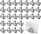 LATRAT 30 Stück Dreiecksform Tischkartenhalter Mini Tischkartenhalter Tischnummernhalter, Bildständer, Menükartenhalter, für Hochzeitstischkarten (30 Schwarz)