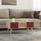 BIGBARLEY Couchtische, niedrige Tische, Sofatische, Ablagetische,Couchtisch mit Schubladen 80x40x35.5 cm Holzwerkstoff