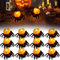 Szhhrxi 12 Stück Halloween Spinne Teelichter, Led Teelichter mit Batterie, Led Kerzen Halloween Flammenlose, Halloween Deko Spinne Licht für Halloween Led Deko, Halloween Deko Innen (A)