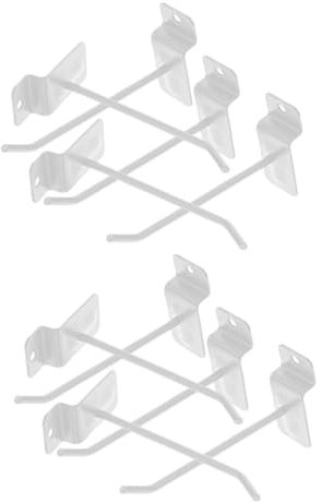 PartyKindom 10pcs Supermarket Pegboard Hooks Utility Hooks for Shop Shelves Easy to Install for Organizing Tools and Products Heavy Duty Design for Efficient Storage