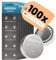 ABSINA SR621SW Uhrenbatterie 1,55V Silberoxid 10x 10er Pack - Knopfzelle SR621SW auslaufsicher & Lange Haltbarkeit - Batterie SR621SW / LR621 / SR621 / 364 / V364 / AG1 - SR 621 SW Uhren Knopfzelle