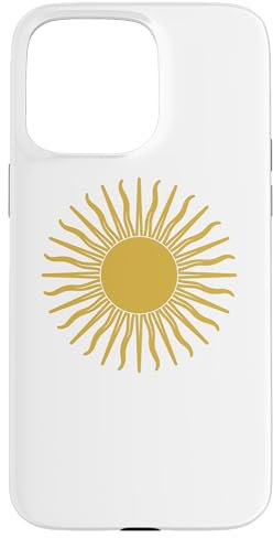 Hülle für iPhone 15 Pro Max Sol de Mayo Golden Sun Weiß
