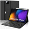 JADEMALL Funda con Teclado para Xiaomi Pad 7/7 Pro 11.2, Teclado Bluetooth Inalámbrico Desmontable Magnético con Funda Protectora Delgada para Tablet Xiaomi Pad 7/7 Pro 2025 11.2 Pulgadas, Negro