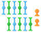 CHUNLINLAODA 12pcs Sucker Darts Toys Silikon Sucker Toy Konstruktion Darts Sucker Silikon Spielzeug Dart Game Sucker Toys Wurfspiel Saugnapf Für Jungen Lernspielzeug Kinder Geschenke (Mehrfarbig 12)