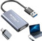 HELION Capture Card for Streaming, 4K HDM1 to USB Video Cap ture Card with Type - c Adapter, HD HDM1 Video Capture Device for Editing Video/Games/Streaming/Online Teaching/Videos Conferencing