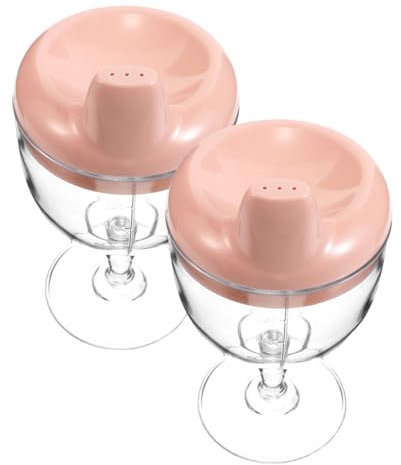 Mikikit 2Piezas Vasos para Bebés Antiderrame y Resistentes Estimulante para Guardería Colores Vibrantes para Bebidas y Leche