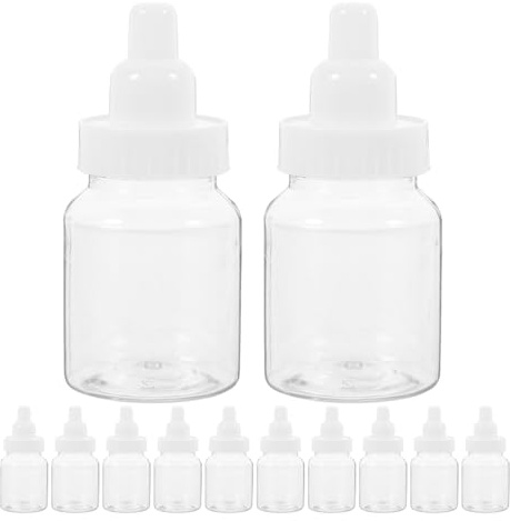 Sosoport 12pcs Milk Bottle Candy Box Baby Shower Candy Favors Chocolates Bottle Packaging Box