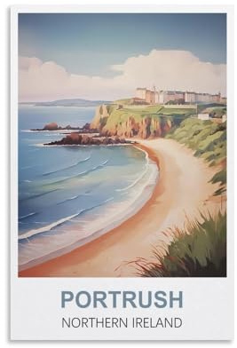 Puzzles 1000 Pieces for Adults，Portrush Northern Ireland Family Fun Jigsaws Puzzles 1000 Pieces for Adults Gifts 38x26cm
