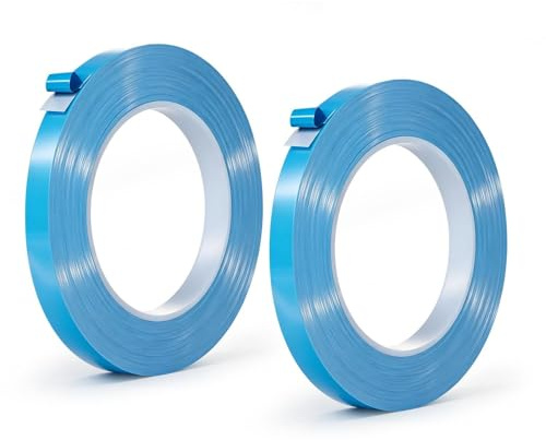 USHXVG 2 Rolls Of Blue Film Thermal Conductive Double-Sided Adhesive, High-Viscosity Heat Dissipation Tape, Fixed Electronic Components, Computer Graphics Card Heat Dissipation Stickers.
