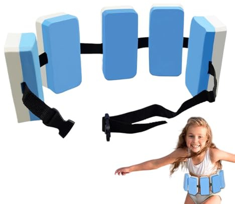 Schwimmgürtel Kinder,Eva Schwimmhilfe Gürtel Für Kinder 7-10 Jahre, Ausgestattet Mit 5 Auftriebsblöcken Und Einstellbarer Schnalle, Für Wasser-Aerobic, Training Und Pool-Fitness