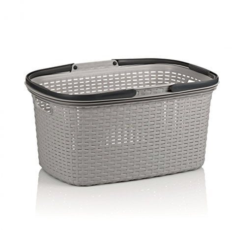 Kela Universalkorb Rio, Plastik, Grau, 30 x 15 x 10 cm
