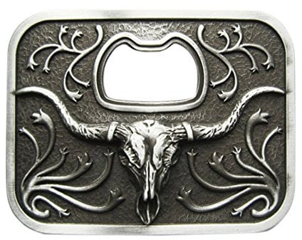 Urban Backwoods Bull Bottle Opener I Belt Buckle