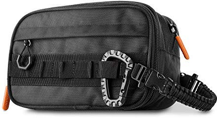 Fitdom Tactical Toiletry Bag Dopp Kit Case For Men. Perfect For Travel & Storage. Fits Large & Small Cosmetic Makeup, Clipper, Toothbrush, Shower, Shaving & Grooming Care. Best Overnight Organizer
