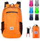 Lywencom Wanderrucksack, faltbarer ultraleichter 20L wasserdichter Sportspeicher leichter Rucksack für Outdoor-Radsport-Camping-Picknicks(Orange)