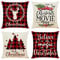 OYIMUA Deko Kissenbezug 50x50 4er Set Kissenbezüge Weihnachten Leinen für Gartenlounge Couch Dekokissen Kuschelkissen Wohnzimmer Kissenhülle Garten Outdoor Kissen Sofakissen Couchkissen Zierkissen