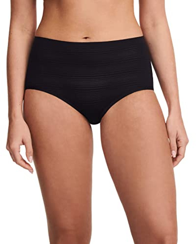 Chantelle Soft Stretch Stripes High-Waist Brief Black One Size