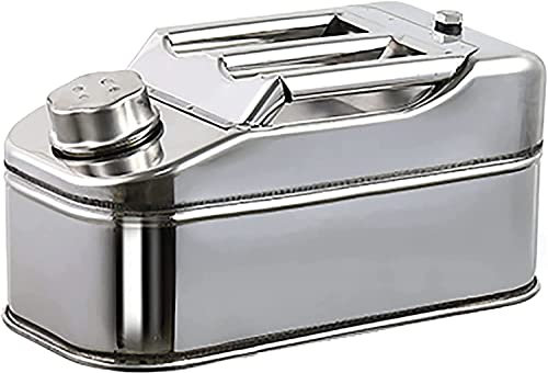UCCE Bidons d'essence Bidon d'essence en Acier Inoxydable 304 Conteneur de bidon d'essence pour Le Stockage d'urgence de Carburant Diesel pour véhicules (A 5L)