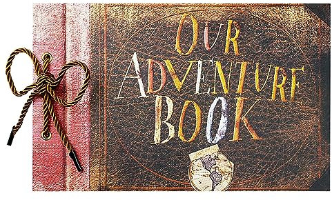Vienrose Our Adventure Book Fotoalbum zum Selbstgestalten Scrapbook Fotobuch für Reisen Geburtstag Jahrestag Hochzeit Valentinstag Weihnachten Baby Shower